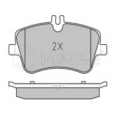 025 231 4419/PD MEYLE Комплект тормозных колодок, дисковый тормоз
