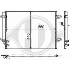 8224800 DIEDERICHS Конденсатор, кондиционер