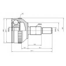 AW1511009A AYWIPARTS Шарнирный комплект, приводной вал