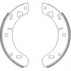 Z4039.00 WOKING Комплект тормозных колодок