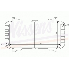 62170 NISSENS Радиатор, охлаждение двигателя