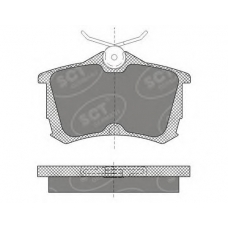 SP 607 SCT Комплект тормозных колодок, дисковый тормоз