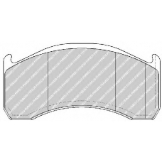 FCV1387B FERODO Комплект тормозных колодок, дисковый тормоз