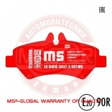 13046038322-SET-MS MASTER-SPORT Комплект тормозных колодок, дисковый тормоз