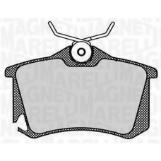 363916060444 MAGNETI MARELLI Комплект тормозных колодок, дисковый тормоз
