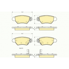 6113524 GIRLING Комплект тормозных колодок, дисковый тормоз