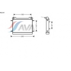 MS2347 AVA Радиатор, охлаждение двигателя