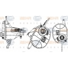 8MA 376 704-001 HELLA Компенсационный бак, охлаждающая жидкость