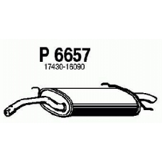 P6657 FENNO Глушитель выхлопных газов конечный