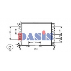 010320N AKS DASIS Радиатор, охлаждение двигателя