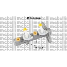 05-0827 METELLI Главный тормозной цилиндр