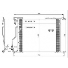 35578 NRF Конденсатор, кондиционер