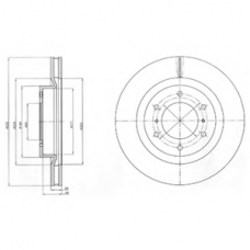 BG4228 DELPHI Тормозной диск