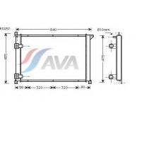 RT2257 AVA Радиатор, охлаждение двигателя