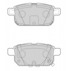 FD7562A NECTO Комплект тормозных колодок, дисковый тормоз