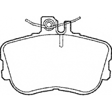 BP768 QH Benelux Комплект тормозных колодок, дисковый тормоз