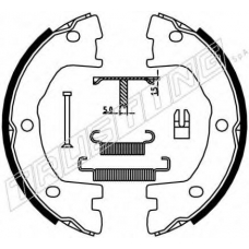 034.101K TRUSTING Комплект тормозных колодок, стояночная тормозная с