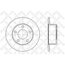 6020-4744-SX STELLOX Тормозной диск