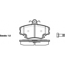 0141 20 KAWE Комплект тормозных колодок, дисковый тормоз