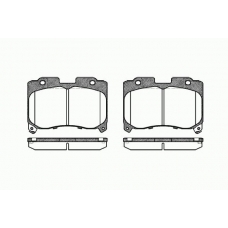 0474 04 KAWE Комплект тормозных колодок, дисковый тормоз