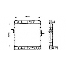 730550 VALEO Радиатор, охлаждение двигателя