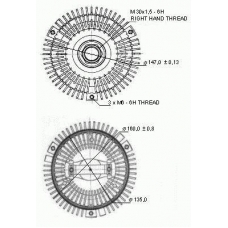 BFC046 BUGIAD Сцепление, вентилятор радиатора