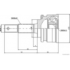 J2821034 HERTH+BUSS JAKOPARTS Шарнирный комплект, приводной вал