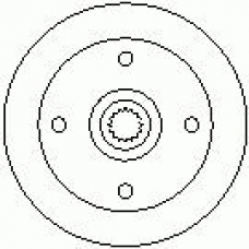 7D0228 KAWE Тормозной барабан