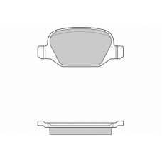 12-0891 E.T.F. Комплект тормозных колодок, дисковый тормоз