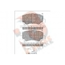 RB1589 R BRAKE Комплект тормозных колодок, дисковый тормоз