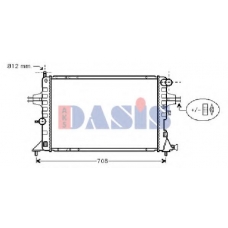 150046N AKS DASIS Радиатор, охлаждение двигателя