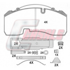 BKM131 CASALS Комплект тормозных колодок, дисковый тормоз