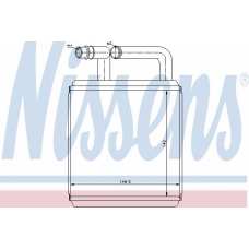 77618 NISSENS Теплообменник, отопление салона