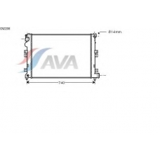 CN2208 AVA Радиатор, охлаждение двигателя