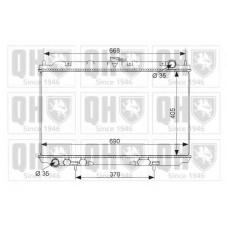 QER2444 QUINTON HAZELL Радиатор, охлаждение двигателя