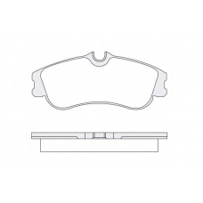 1850.0058161 KSM-KOSHIMO Комплект тормозных колодок, дисковый тормоз