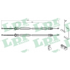 C0282B LPR Трос, стояночная тормозная система