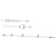 HY02123 KAWE Трос, стояночная тормозная система