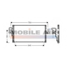 13005164 VAN WEZEL Конденсатор, кондиционер