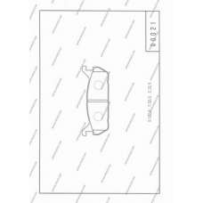 D361U01 NPS Комплект тормозных колодок, дисковый тормоз