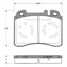 BLF693 QUINTON HAZELL Комплект тормозных колодок, дисковый тормоз