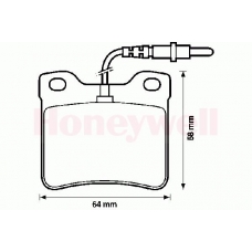 571398S STOP Комплект тормозных колодок, дисковый тормоз
