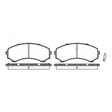 0396.00 QUINTON HAZELL Комплект тормозных колодок, дисковый тормоз