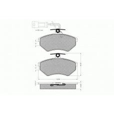 7.241 PEX Комплект тормозных колодок, дисковый тормоз