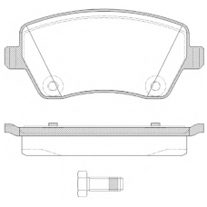 P8873.22 WOKING Комплект тормозных колодок, дисковый тормоз