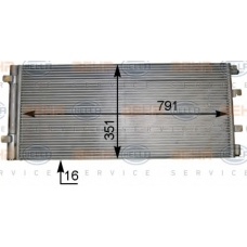 8FC 351 343-151 HELLA Конденсатор, кондиционер