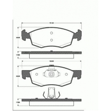 1501222376 S.b.s. Комплект тормозных колодок, дисковый тормоз