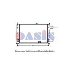150150N AKS DASIS Радиатор, охлаждение двигателя