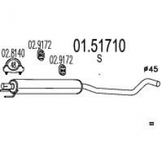 01.51710 MTS Средний глушитель выхлопных газов