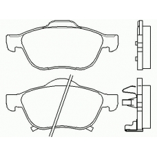 P 83 043 BREMBO Комплект тормозных колодок, дисковый тормоз